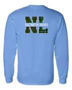 NFLD and Labrador Saltwater Left Chest and Back Long Sleeve Tee - Unisex