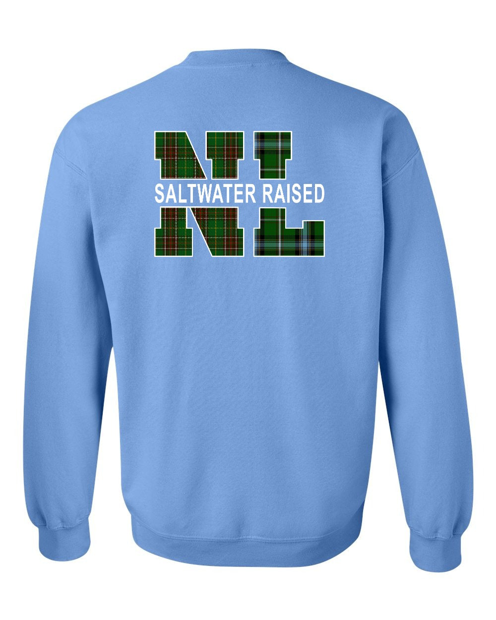 NFLD and Labrador Saltwater Raised Left Chest and Back Crewneck Sweatshirt - Unisex