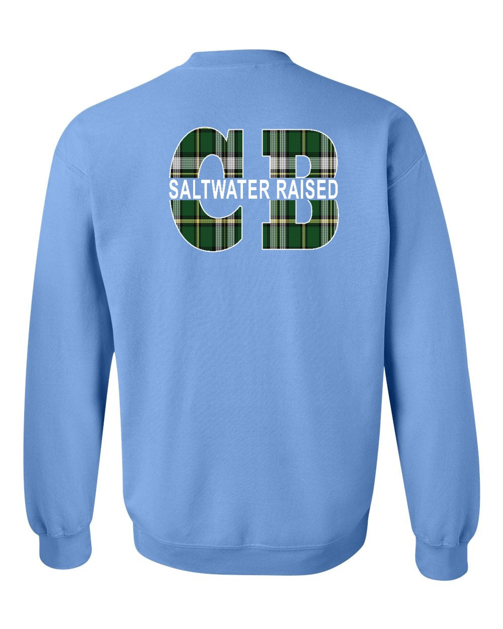 Saltwater CB Raised Left Chest and Back Crewneck Sweatshirt - Unisex