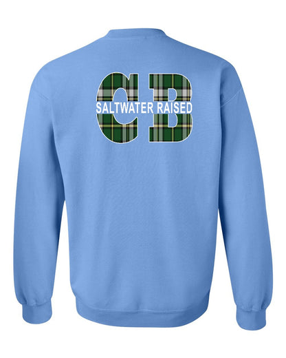 Saltwater CB Raised Left Chest and Back Crewneck Sweatshirt