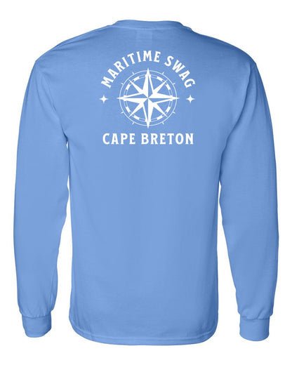 Maritime Swag Cape Breton Compass Left Chest and Back Long Sleeve Tee
