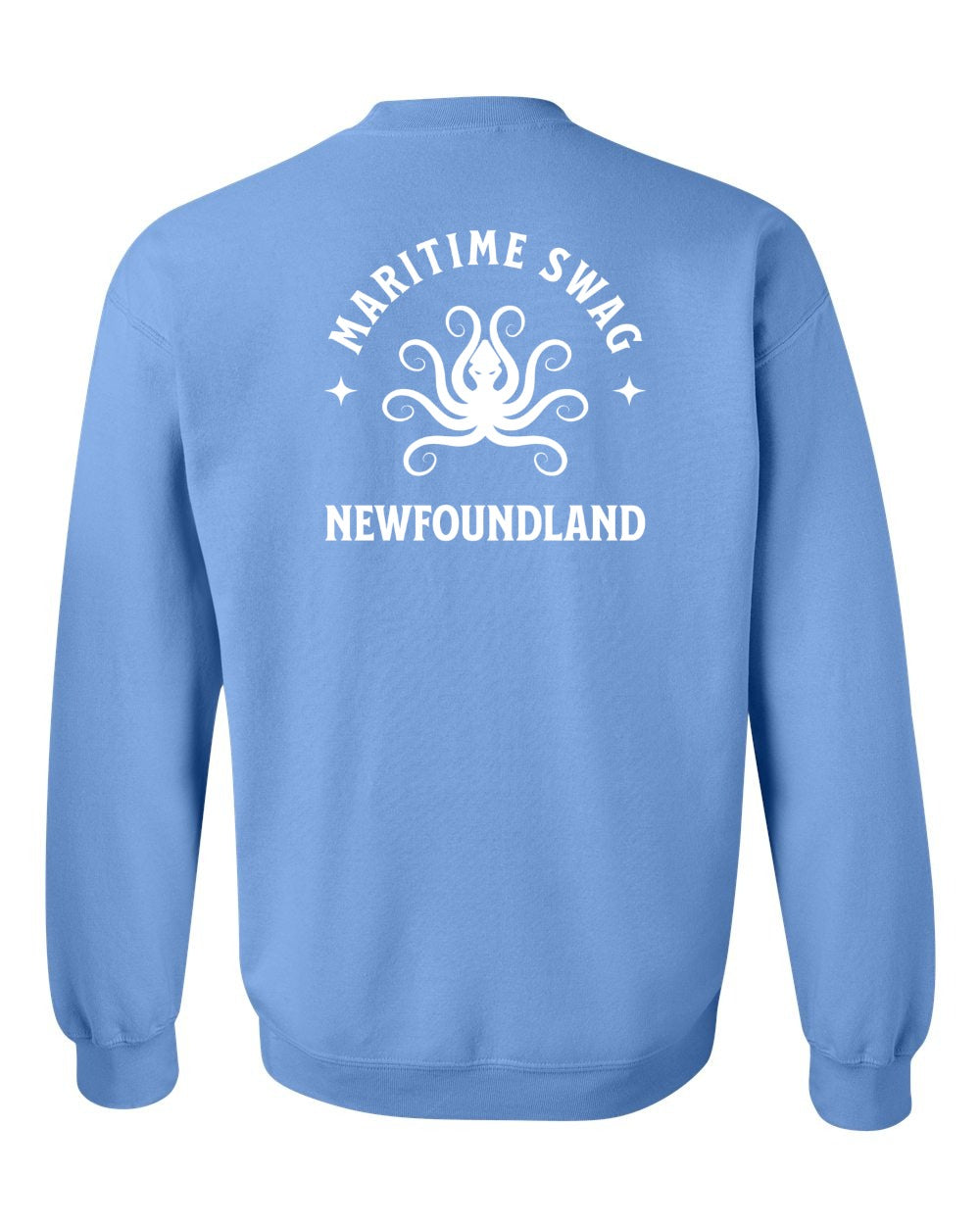 Maritime Swag NFLD Octopus Left Chest and Back Crewneck Sweatshirt - Unisex