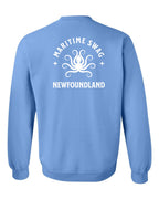 Maritime Swag NFLD Octopus Left Chest and Back Crewneck Sweatshirt - Unisex