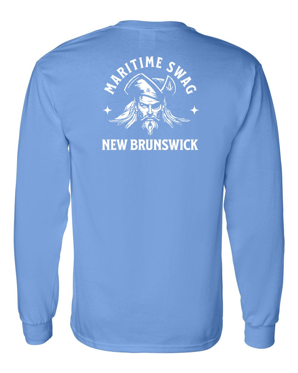 Maritime Swag New Brunswick Pirate Left Chest and Back Long Sleeve Tee