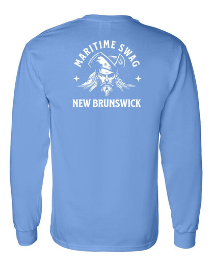 Maritime Swag New Brunswick Pirate Left Chest and Back Long Sleeve Tee