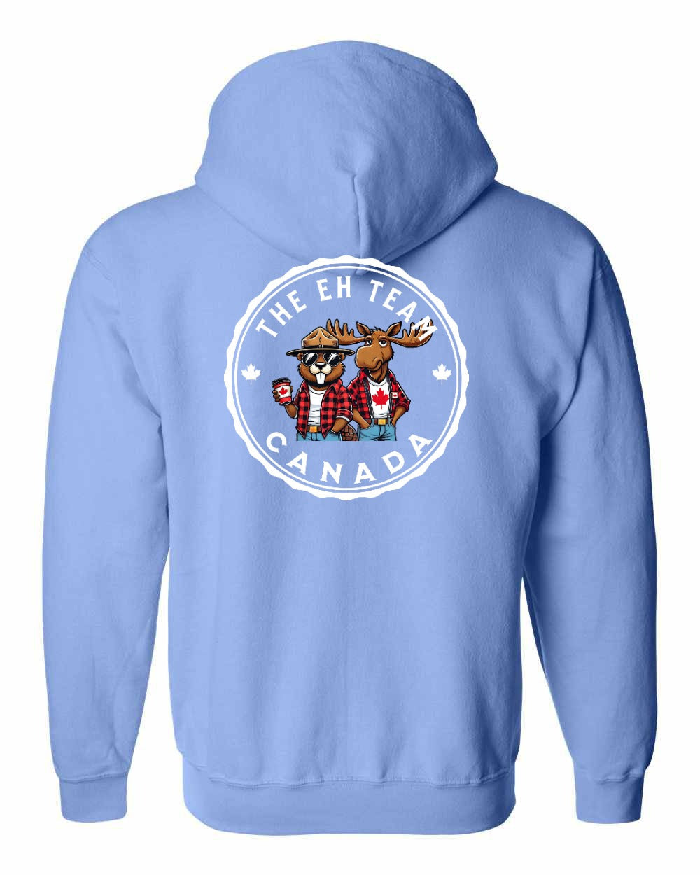 Eh Team Left Chest and Back Zip Hoodie - Gildan Canada (sewn Internationally) - Unisex