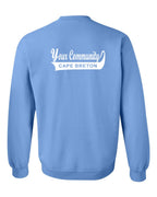 Custom Your Community Swoop (CB) Left Chest and Back Crewneck Sweatshirt - Unisex