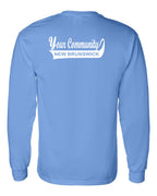 Your Community Swoop NB Left Chest and Back Long Sleeve Tee - Unisex