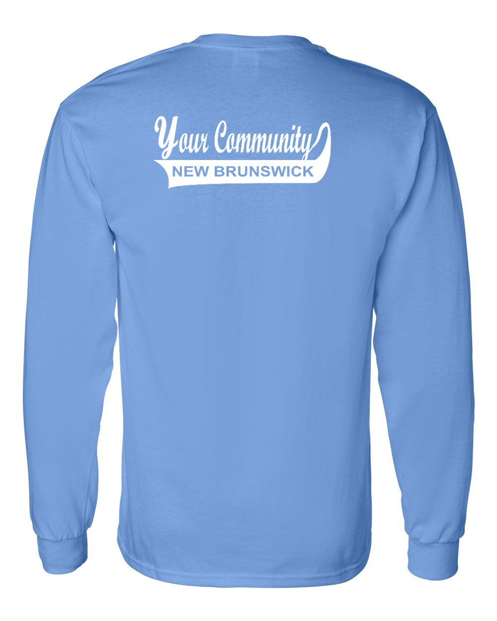 Your Community Swoop NB Left Chest and Back Long Sleeve Tee - Unisex