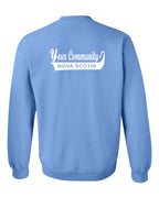 Custom Your Community Swoop (NS) Left Chest and Back Crewneck Sweatshirt - Unisex