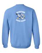 Maritime Bomb Squad Left Chest and Back Crewneck Sweatshirt - Unisex
