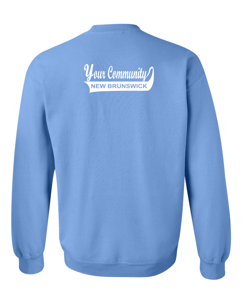 Your Community Swoop NB Left Chest and Back Crewneck Sweatshirt