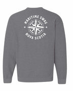 Maritime Swag NS Compass Left Chest and Back Crewneck Sweatshirt - Unisex