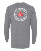 Born And Raised Alberta Left Chest and Back Long Sleeve - Gildan Canada (sewn Internationally) - Unisex