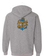 Anchored in NS (New Design) Left Chest and Back Zip Hoodie - Unisex