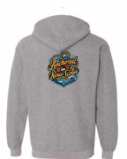 Anchored In NS (Old Design) Left Chest and Back Zip Hoodie - Unisex