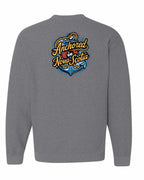 Anchored In NS (Old Design) Left Chest and Back Crewneck Sweatshirt - Unisex