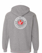 Born and Raised British Columbia Left Chest and Back Zip Hoodie - Gildan Canada (sewn Internationally) - Unisex