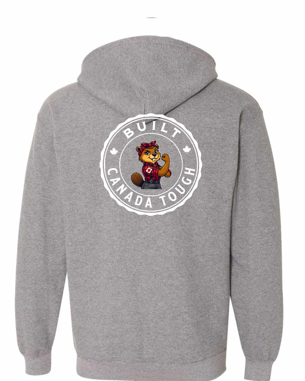 Built Canada Tough Rosie Flex Left Chest and Back Zip Hoodie - Gildan Canada (sewn Internationally) - Unisex