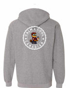 Calm Cool Rosie Sunglasses Left Chest and Back Zip Hoodie - Gildan Canada (sewn Internationally) - Unisex