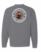 CDN as Chuck Male Beaver Left Chest and Back Crewneck Sweatshirt - Gildan Canada (sewn Internationally) - Unisex