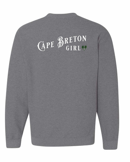 Cape Breton Girl Tartan Left Chest and Back Crewneck Sweatshirt