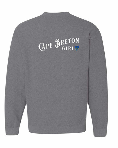 Cape Breton Girl Tartan Left Chest and Back Crewneck Sweatshirt