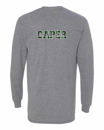 Caper Left Chest and Back Long Sleeve Tee