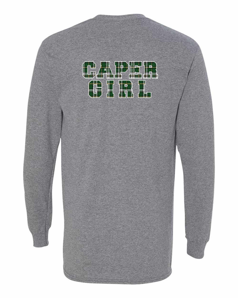 Caper Girl Left Chest and Back Long Sleeve Tee - Unisex