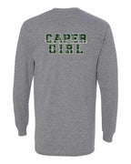 Caper Girl Left Chest and Back Long Sleeve Tee - Unisex