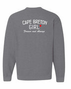CB Girl Forever and Always Left Chest & Back Crewneck Sweatshirt - Unisex