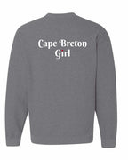 CB Girl Heart Dot Left Chest & Back Crewneck Sweatshirt - Unisex