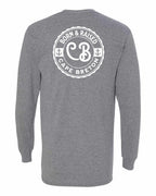 Born & Raised CB Left Chest and Back Long Sleeve Tee - Unisex