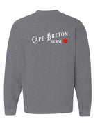 CB Nurse Left Chest and Back Crewneck Sweatshirt - Unisex