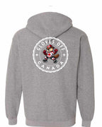 Gloves Off Beaver Left Chest and Back Zip Hoodie - Gildan Canada (sewn Internationally) - Unisex