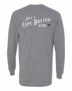 Just a CB Girl Tartan Left Chest and Back Long Sleeve Tee - Unisex