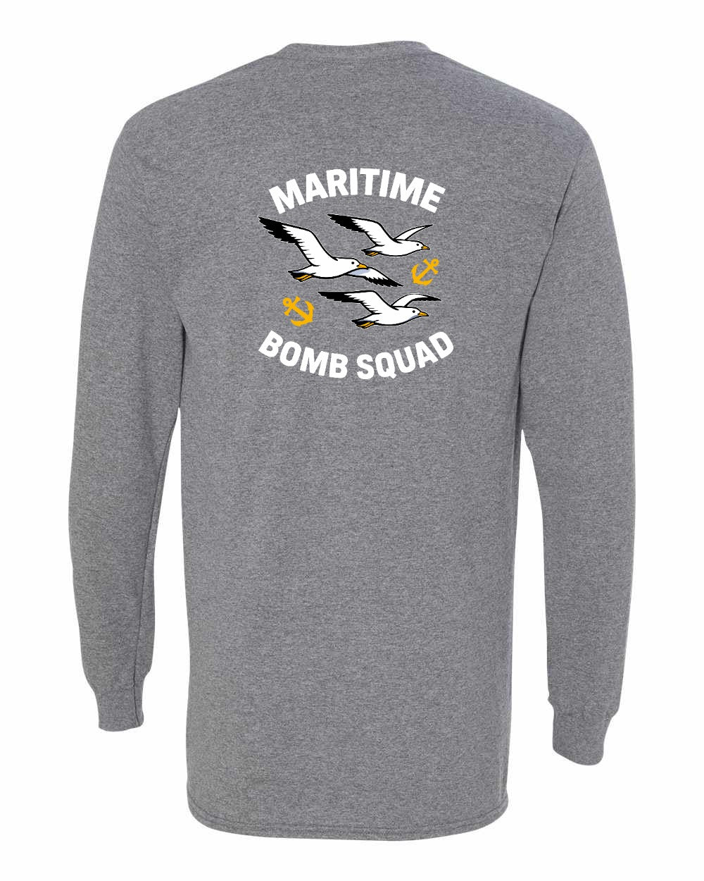 Maritime Bomb Squad Left Chest & Back Long Sleeve Tee - Unisex