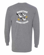 Maritime Bomb Squad Left Chest & Back Long Sleeve Tee - Unisex