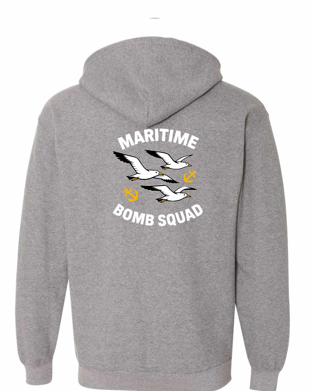 Maritime Bomb Squad Left Chest & Back Zip Hoodie - Unisex