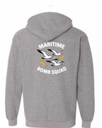 Maritime Bomb Squad Left Chest & Back Zip Hoodie - Unisex