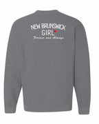 NB Girl Forever and Always Left Chest & Back Crewneck Sweatshirt - Unisex