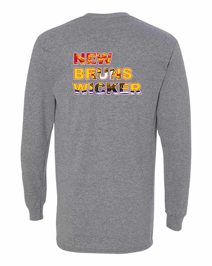 New Bruns Wicker Left Chest and Back Long Sleeve Tee