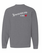 NFLD Girl Left Chest and Back Crewneck Sweatshirt - Unisex