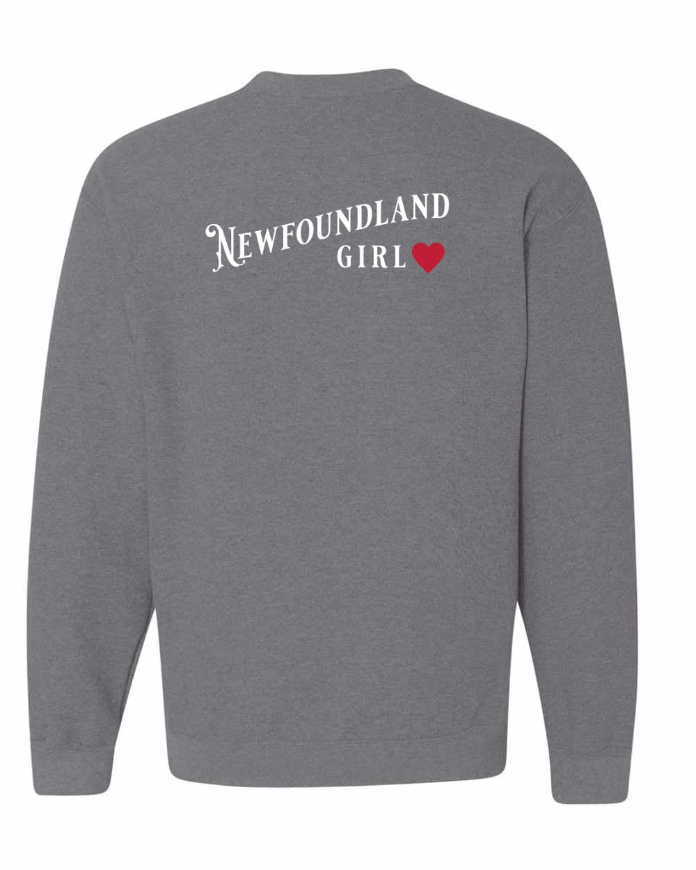 Newfoundland Girl Left Chest and Back Crewneck Sweatshirt