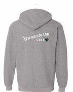NFLD Girl Tartan Left Chest and Back Zip Hoodie - Unisex
