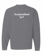 NFLD Girl Heart Dot Left Chest & Back Crewneck Sweatshirt - Unisex