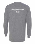 NFLD Girl Heart Dot Left Chest & Back Long Sleeve Tee - Unisex