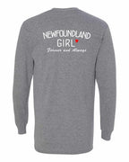 NFLD Girl Forever and Always Left Chest & Back Long Sleeve Tee - Unisex