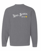 NS Diva Left Chest and Back Crewneck Sweatshirt - Unisex