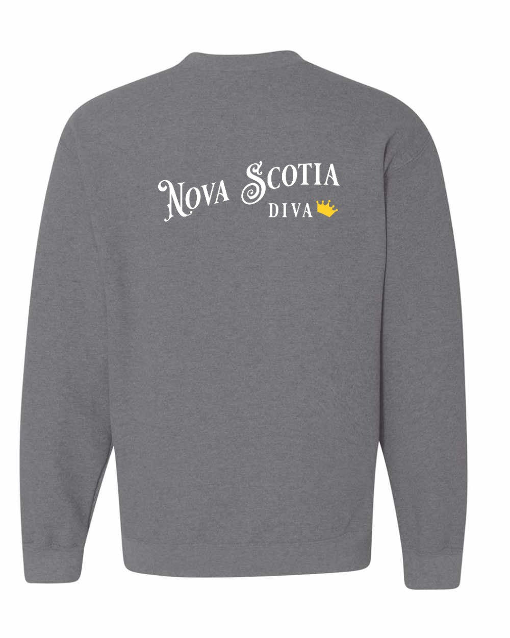 Nova Scotia Diva Left Chest and Back crew-neck